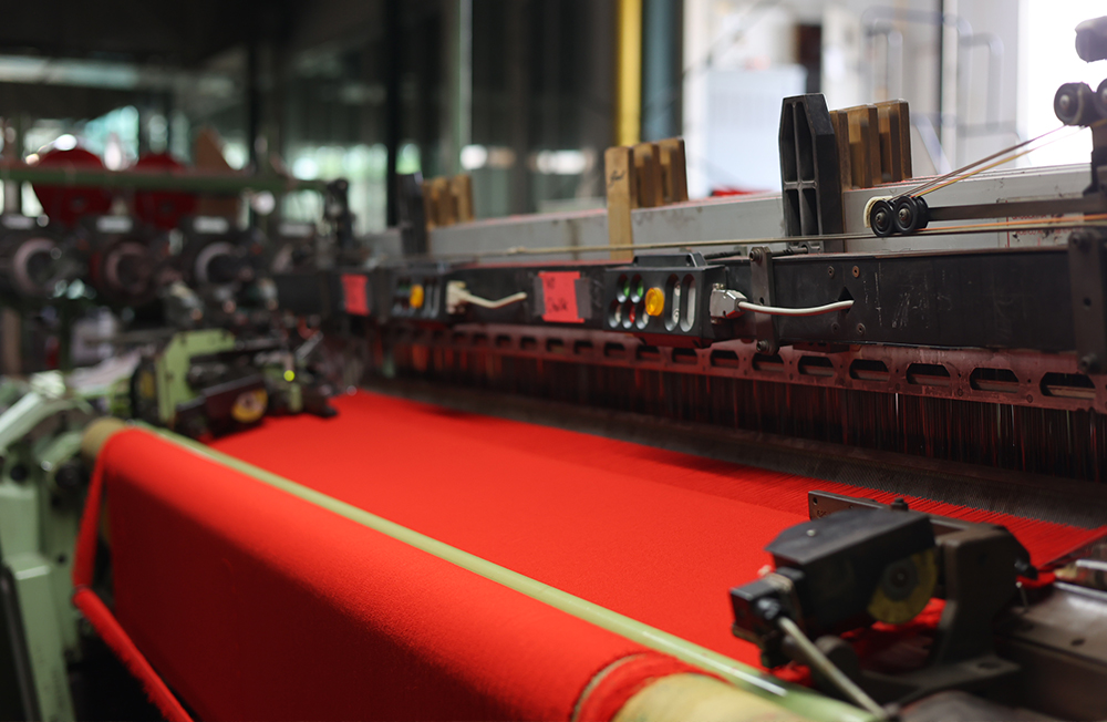 Photograph of weaving equipment