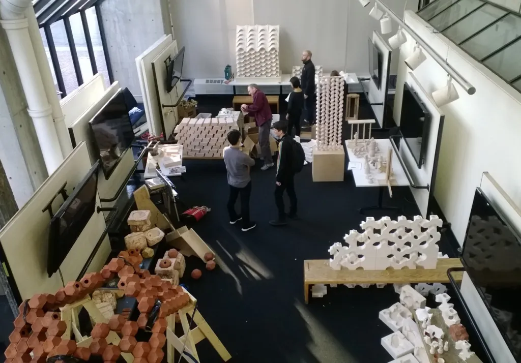 Photo of people working in the course