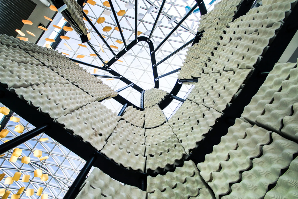 Detail shot 2 of the installation at Cevisama 2017