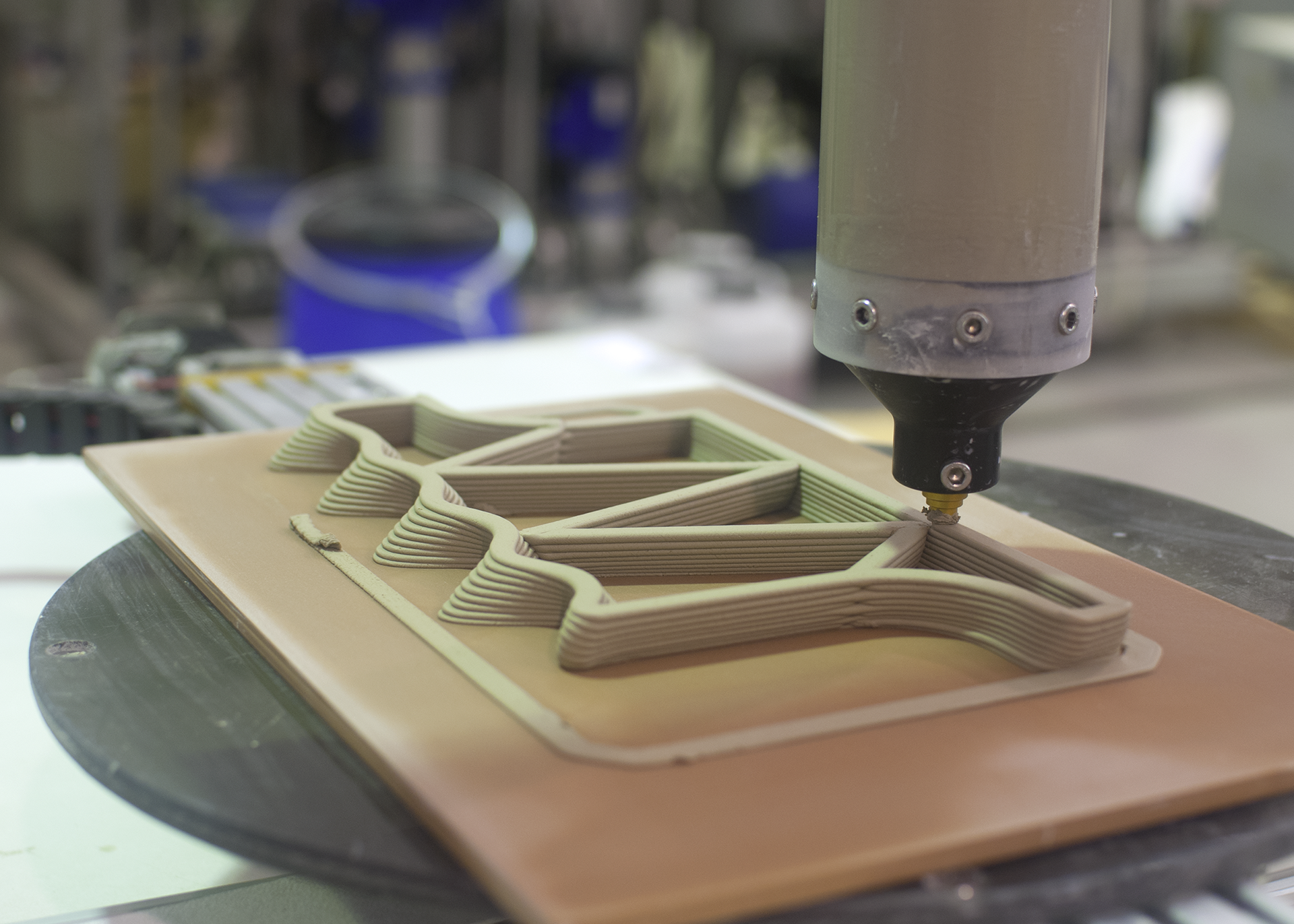 Snapshot of the 3d printing process