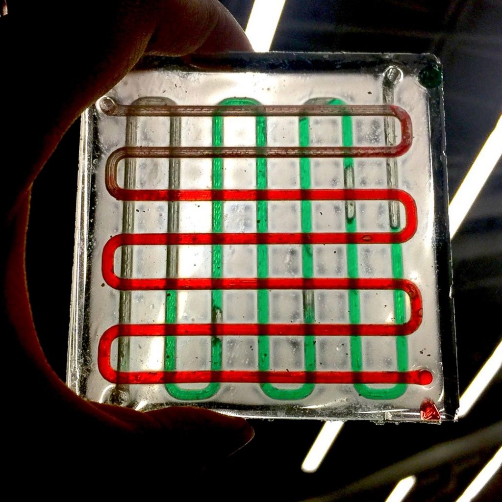 Photo of prototype of the project, Adaptive Mesh