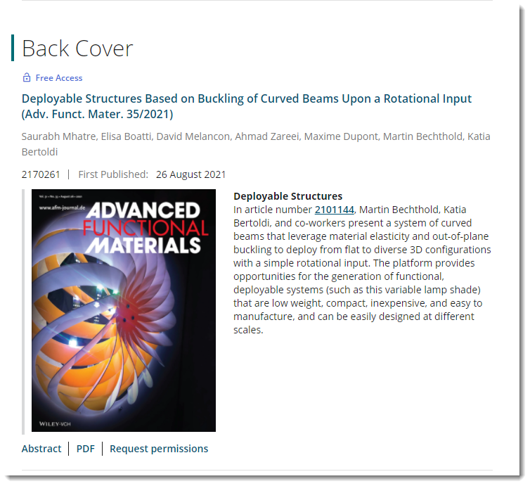 Picture of the back cover of Advanced Functional Materials