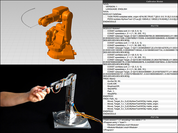 The interface provides a fast and intuitive way to create custom tool paths or to simulate robotic manufacturing processes