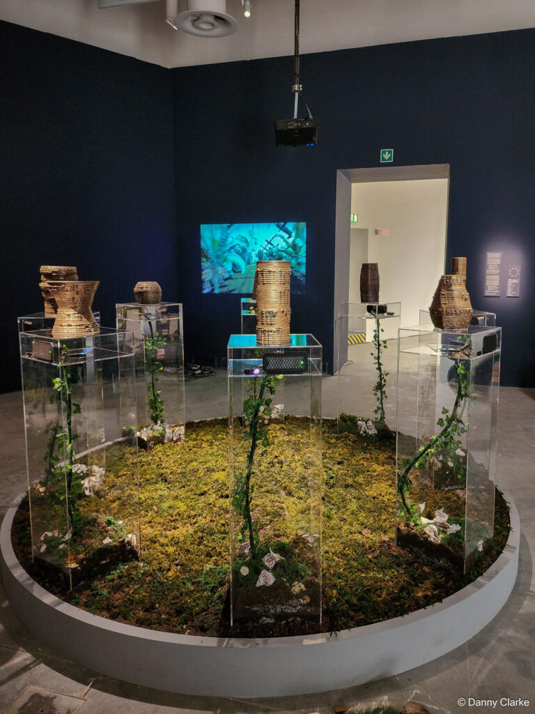 "LAND NARRATIVES | FANTASTIC FUTURES" installation at La Biennale Architettura 2023