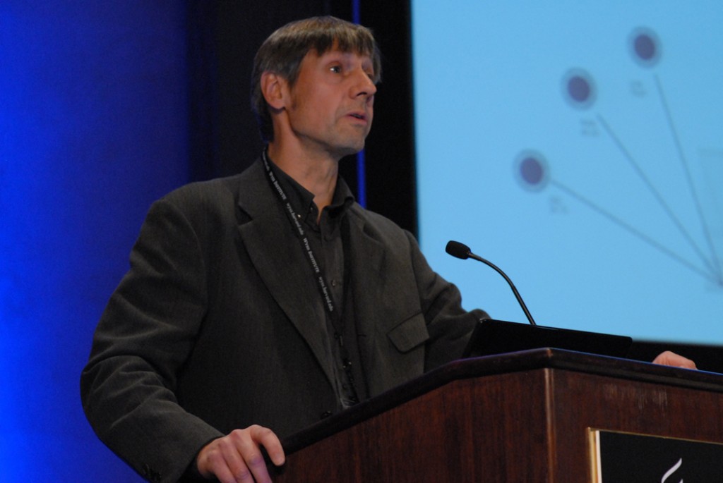 Bechthold speaking at Wyss Retreat