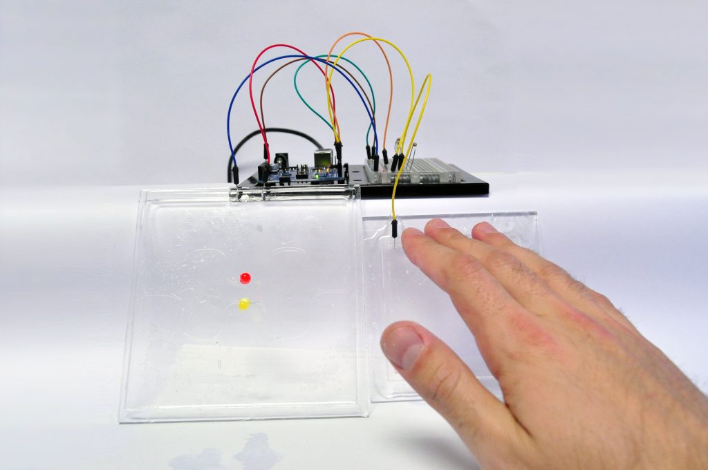 Photo of user interacting with Clear Circuits