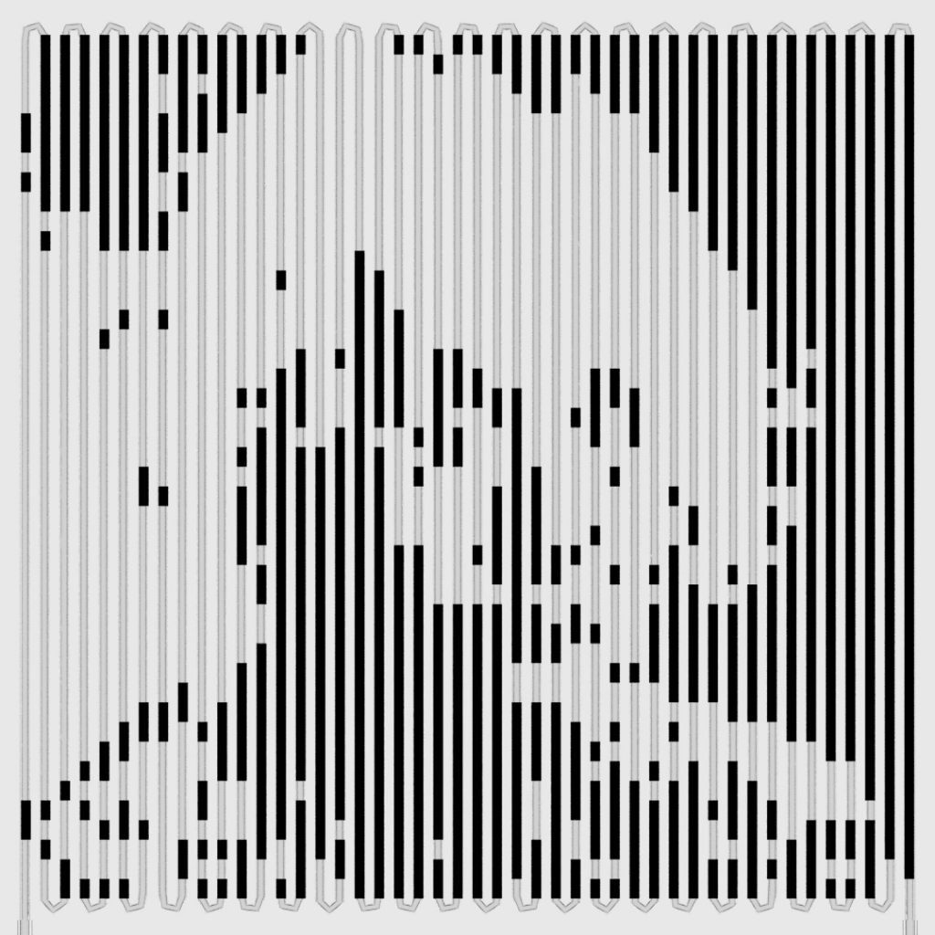 Image simulated with liquids