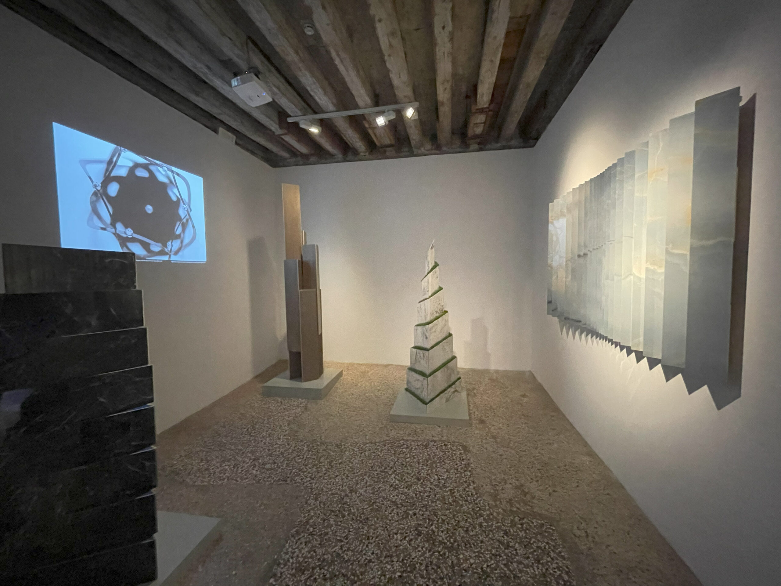 4 ceramic artifacts in space
