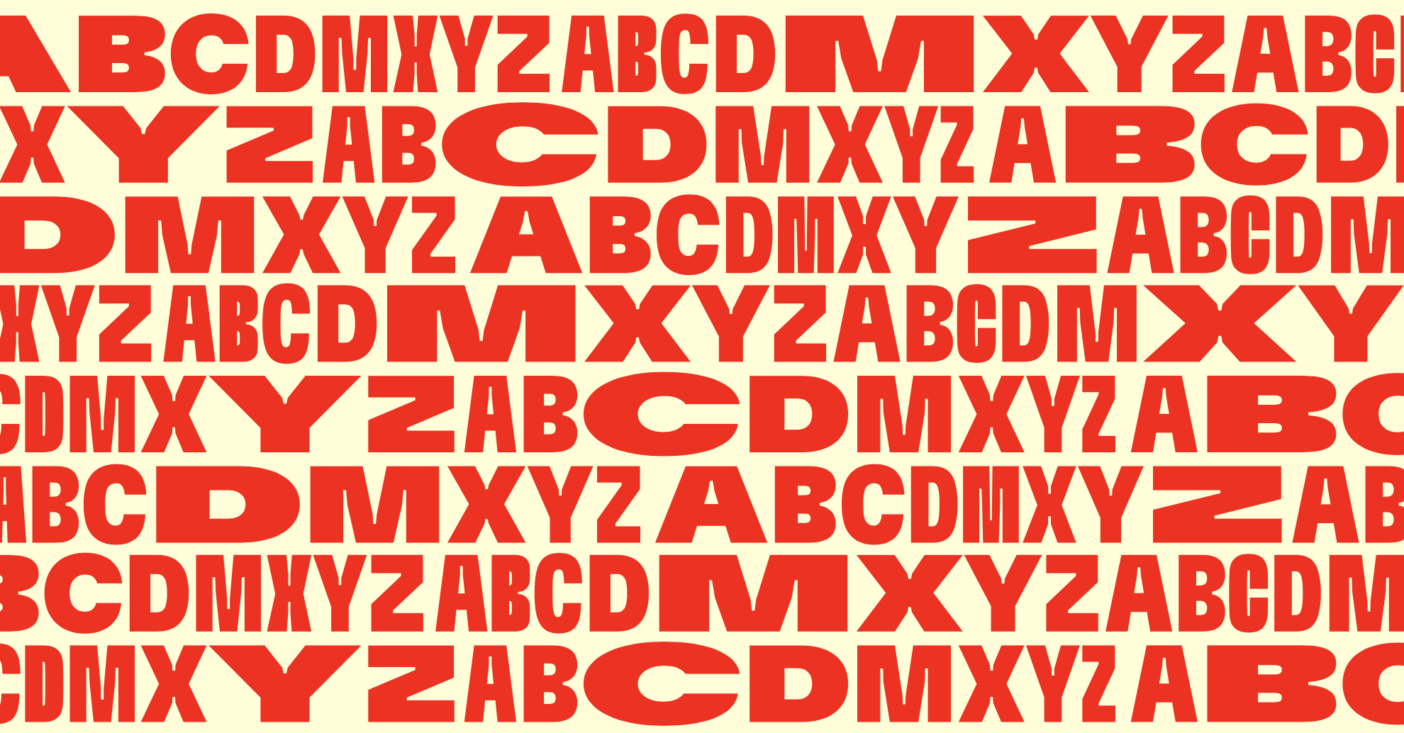 A collage of various letters