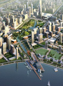 drone image of sondgo city masterplan