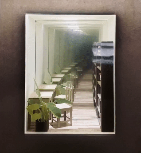 video of a mirror tunnel