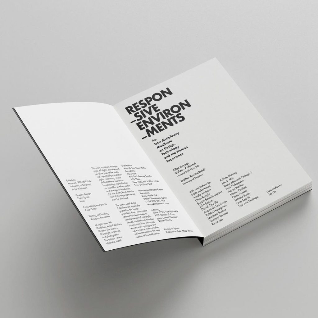 inside cover of the responsive environments book