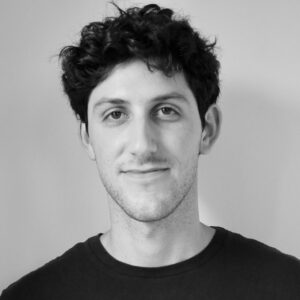 Young man with black shirt