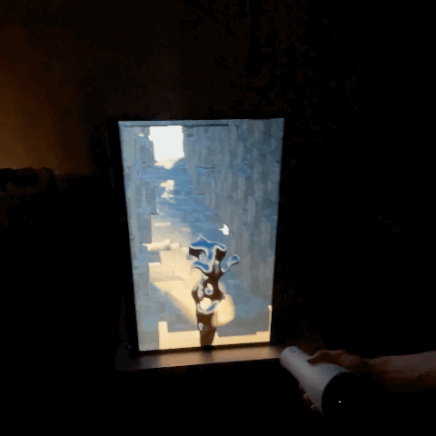 video of mixed reality installation